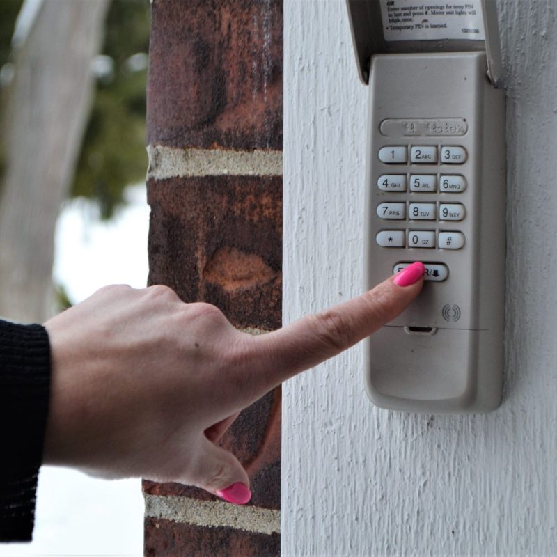 garage door keypad