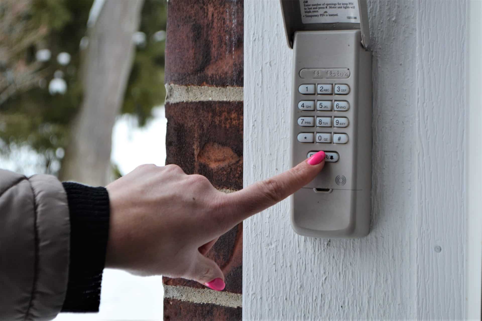 garage door keypad