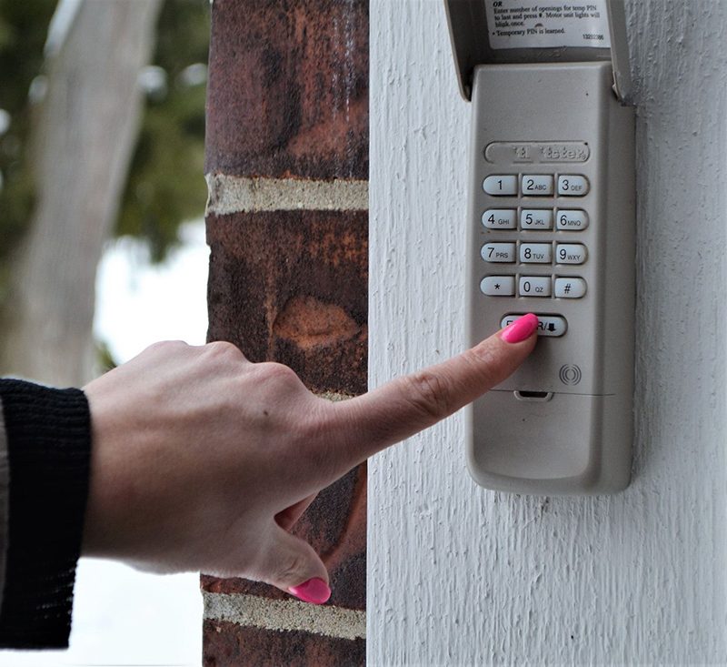 garage door keypad