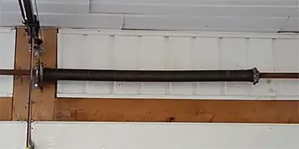 Image of a professionally repaired garage door spring in Ottawa