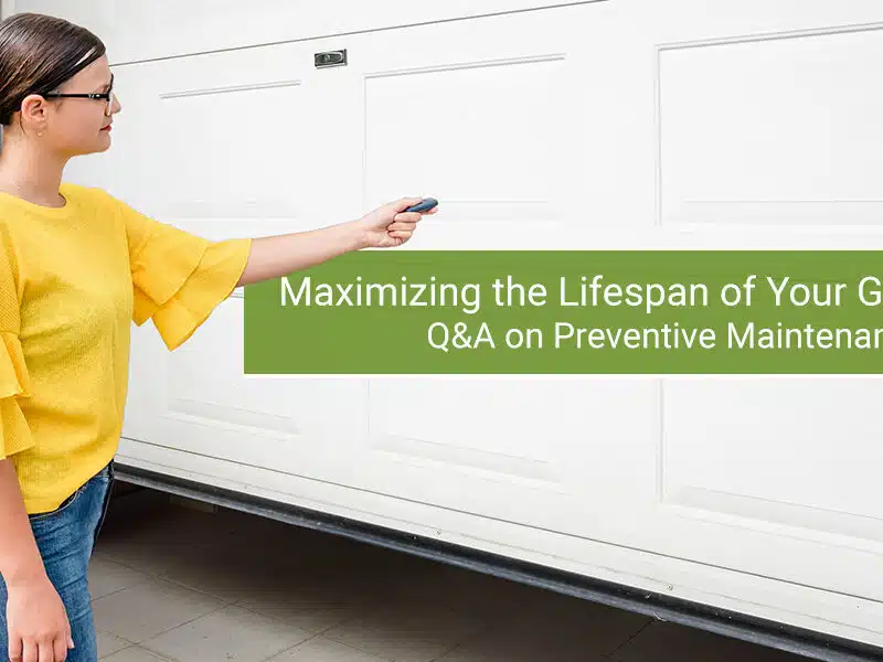 Preventive Maintenance for your garage doors Ottawa