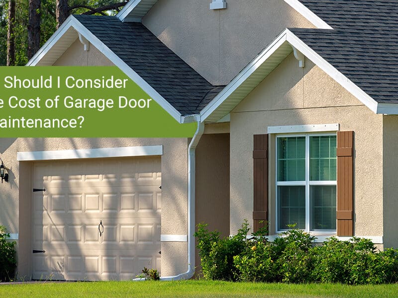 Cost of Garage Door Repair and Maintenance