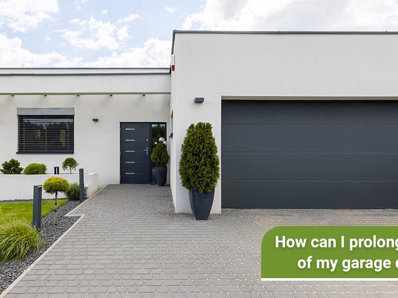 How can I prolong the lifespan of my garage door system