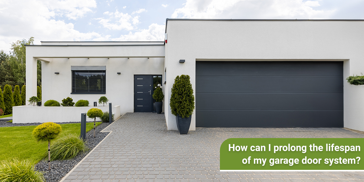 How can I prolong the lifespan of my garage door system