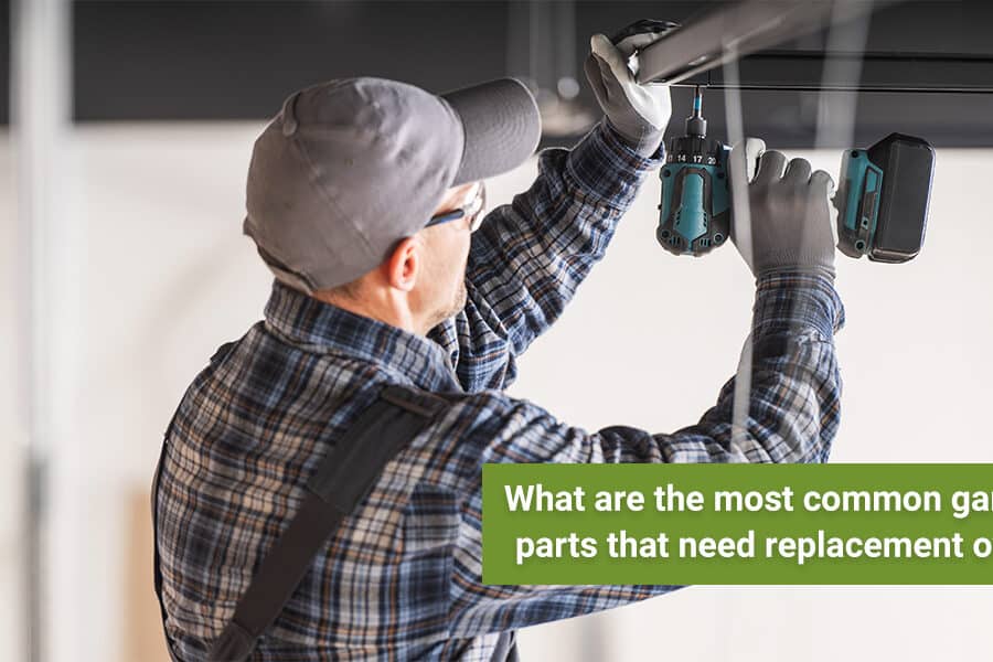 the most common garage door parts that need replacement over time